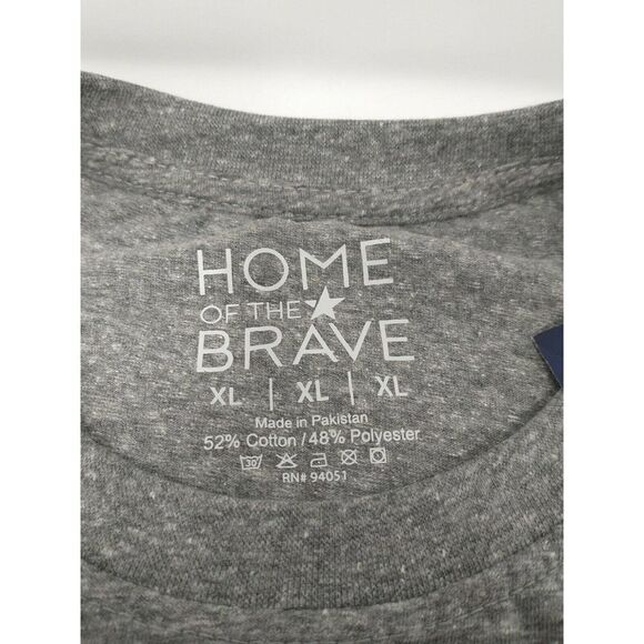 American Flag Shirt Home of the Brave Mens Size XL Fast Shipping New with Tags! - Picture 4 of 5